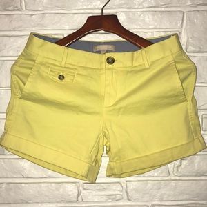 Banana Republic shorts cuffed dressy Yellow